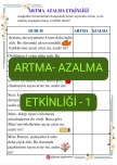 Artma-Azalma Etkinliği-1