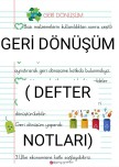 Geri Dönüşüm(Defter Notları)