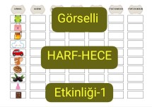 Görselli Harf-Hece Etkinliği-1