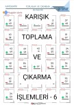 Karışık Toplama-Çıkarma İşlemleri-6