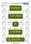 Karışık Toplama-Çıkarma İşlemleri-7