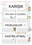 Karışık Toplama-Çıkarma Problemleri-1(HATIRLATMA)