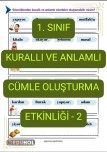 Kurallı-Anlamlı Cümle Oluşturma-2