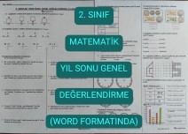 Matematik Yıl Sonu Genel Değerlendirme(Word Formatında)