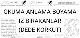 Okuma-Anlama-Boyama(DEDEKORKUT-İz Bırakanlar)