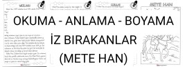 Okuma-Anlama-Boyama(İz Bırakanlar-METEHAN)