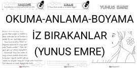 Okuma-Anlama-Boyama(YUNUS EMRE-İzBırakanlar)