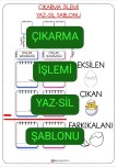 Onluk Bozarak Çıkarma YAZ-SİL Şablonu