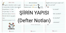 ŞİİRİN YAPISI(Defter Notları)