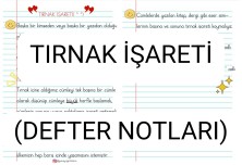 Tırnak İşareti (Defter Notları)