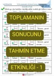 Toplamı TAHMİN ETME Etkinliği-1