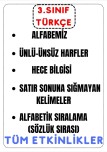 Türkçe Etkinlikleri(Alfabe,Ünlü-Ünsüz Harf, Satır Sonu, Hece B, Sözlük Sırası)