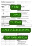 Türkçe Yıl Sonu Değerlendirme(PDF formatında)