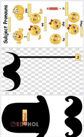 Özneler için etkinliğimiz he için bıyık ya da şapka kullanım etkinlikleri