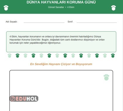 4 EKİM DÜNYA HAYVANLARI KORUMA GÜNÜ