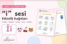 1. SINIF İLK OKUMA YAZMA İ SESİ ÇALIŞMA ETKİNLİĞİ