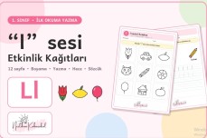 1. SINIF İLKOKUMA YAZMA L SESİ ETKİNLİKLERİ