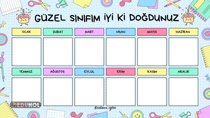 Doğum Günleri Çizelgesi