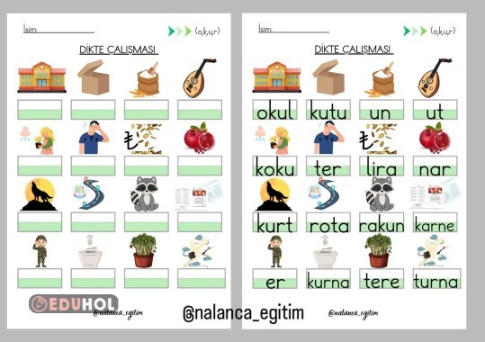 o,k,u,r Görsel Diktemiz