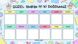 Doğum Günleri Çizelgesi