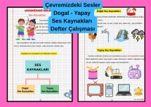 Doğal ve Yapay Ses Kaynakları Defter Çalışması
