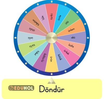 ü-Ü SESİ KELİME CÜMLE ÇARKI