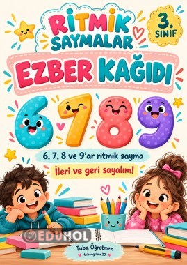Ritmik saymalar ezber kâğıdı