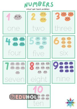 Tracing numbers 1 to 10