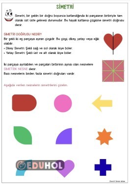 Simetri anlatımı ve alıştırma