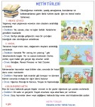 Metin türleri ve değerlendirme