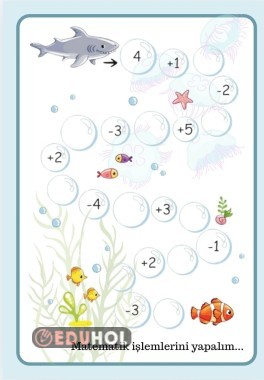 eğlenceli toplama-çıkartma işlemleri ...