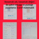 Basamak adı, basamak değeri, en yakın onluğa ve yüzlüğe yuvarlama