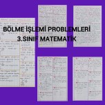 Bölme işlemi problemleri 3.sınıf matematik