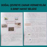 Doğal çevreye zarar vermeyelim 3.sınıf hayat bilgisi