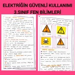 Elektriğin güvenli kullanımı 3. sınıf fen bilimleri