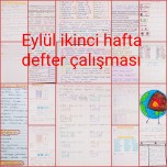 Eylül ikinci hafta defter çalışmaları