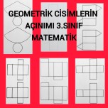 Geometrik cisimlerin açınımı 3.sınıf matematik