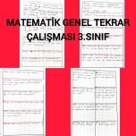 Matematik genel tekrar çalışması 3.sınıf