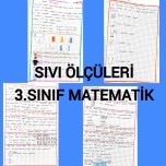 Sıvı ölçüleri 3.sınıf matematik