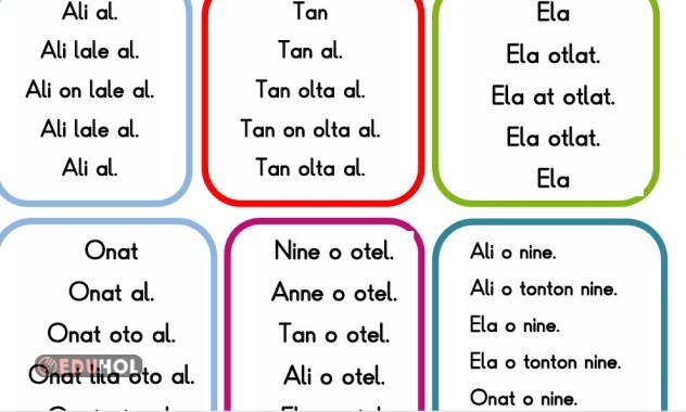 o sesi kelime ve hızlı okuma metinleri