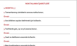 NOKTALAMA İŞARETLERİ