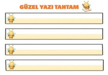GÜZEL YAZI TAHTAM