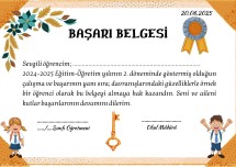 BAŞARI BELGESİ