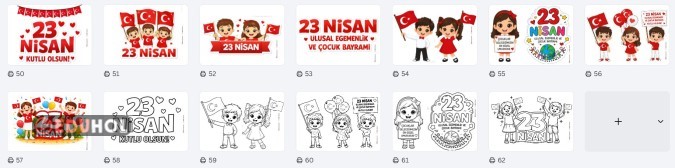 23 Nisan Cam Süsleri (Renkli ve Renksiz)