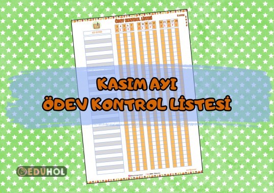 Kasım Ayı Ödev Kontrol Listesi