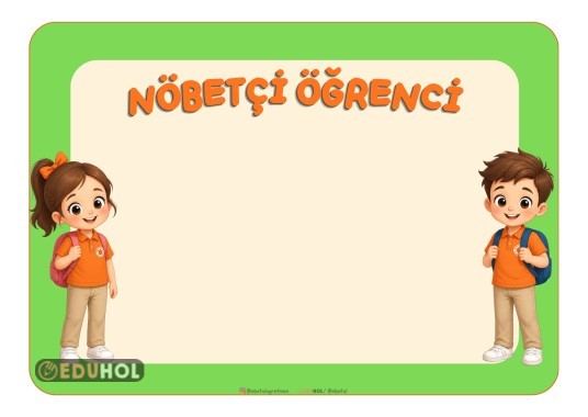 Nöbetçi Öğrenci Panosu