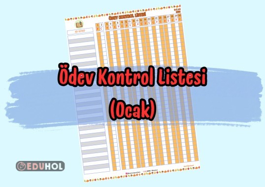 Ödev Kontrol Listesi - Ocak