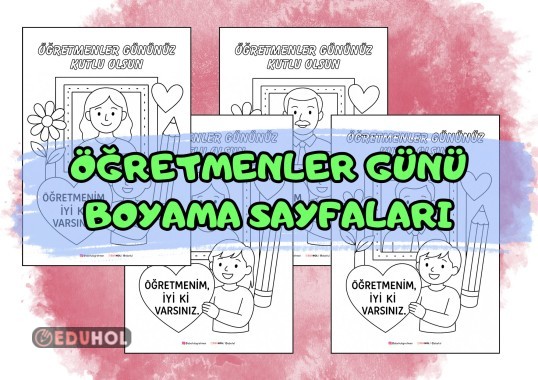 Öğretmenler Günü Boyama Sayfaları