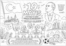 19 Mayıs Boyama Sayfası - 2