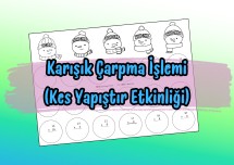 Çarpma İşlemi - Kes Yapıştır Etkinliği